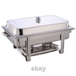HUBERT Chafer 9 1/2 quarts en acier inoxydable 24 4/5 L x 13 4/5 l x 12 3/5 H