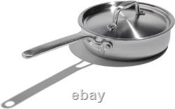Heritage Steel x Eater sauteuse mini 1,5 pinte avec couvercle, 5 plis entièrement gainée