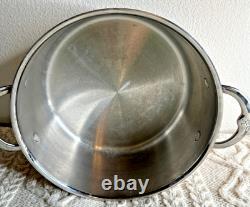 Hestan CopperBond 6QT Marmite en cuivre avec couvercle en inox, fabriquée en Italie, compatible induction