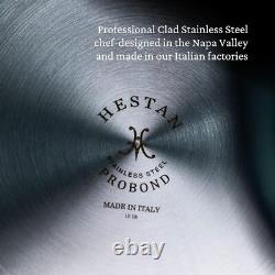Hestan ProBond Professional Clad Acier Inoxydable Poêle Tout-en-Un, 5 Quart, K