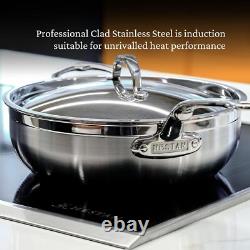 Hestan ProBond Professional Clad Acier Inoxydable Poêle Tout-en-Un, 5 Quart, K