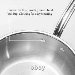 Hestan ProBond Professional Clad Acier Inoxydable Poêle Tout-en-Un, 5 Quart, K