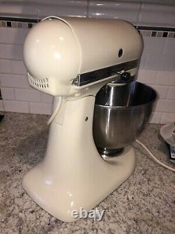 Hobart Kitchenaid K45ss 4.5quart Stand Mixer Stainless Steel Bowl 3 Pièces Jointes
