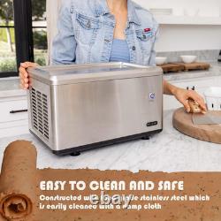 ICR-300SS Machine à glace roulée en acier inoxydable de 0,5 pinte avec compresseur