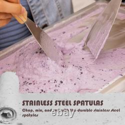 ICR-300SS Machine à glace roulée en acier inoxydable de 0,5 pinte avec compresseur