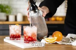 ISi Classic Sodamaker pour préparer des boissons gazeuses, 1 quart, acier inoxydable