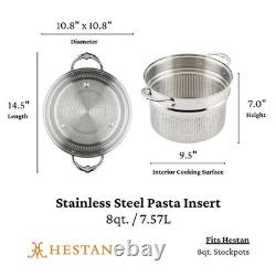 Insert à pâtes en acier inoxydable Hestan Provisions de 8 pintes