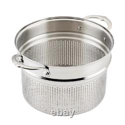 Insert à pâtes en acier inoxydable Provisions de 8 pintes pour une cuisson parfaite