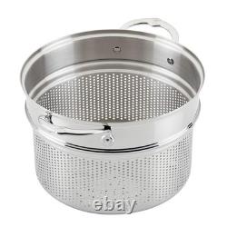Insert à pâtes en acier inoxydable Provisions de 8 pintes pour une cuisson parfaite