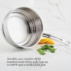 Insert de cuisinière en acier inoxydable 3-quarts Provisions pour une cuisine saine