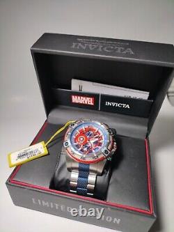 Invicta Marvel Limited Edition 26792 Captain America Quarts 52mm Acier Inoxydable