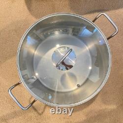 KRONA Norpro 16 Quart Marmite avec Couvercle en Verre Ventilé en Acier Inoxydable 18/10 KRONA Norpro 16 Quart Marmite avec Couvercle en Verre Ventilé en Acier Inoxydable 18/10