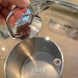 KRONA Norpro Casserole de 16 Quartes avec Couvercle en Verre Ventilé en Acier Inoxydable 18/10