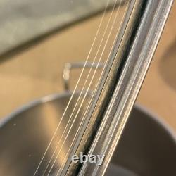 KRONA Norpro Casserole de 16 Quartes avec Couvercle en Verre Ventilé en Acier Inoxydable 18/10