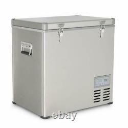 Kalamera 2.3 Cu. Ft 60 Quart Réfrigérateur/congélateur Portatif En Acier Inoxydable Ac