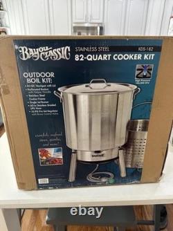 Kit Complet de Cuisinière à Vapeur en Acier Inoxydable Bayou Classic de 82 Quarts KDS-982