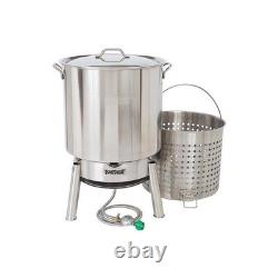 Kit complet de cuiseur à vapeur en acier inoxydable Bayou Classic 82 Quart KDS-982