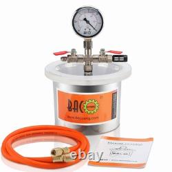 Kit de chambre à vide en acier inoxydable de 2 quarts pour résine et silicone