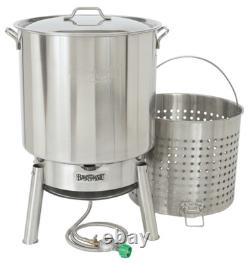 Kit de cuisson pour écrevisses Bayou Classic KDS-182 en acier inoxydable de 82 quarts