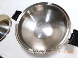 Kitchen Craft Americraft wok de 5 quarts, 12 pouces, en acier inoxydable, sans eau, fabriqué aux États-Unis