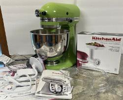 Kitchenaid Artisan 5-quart 325w Stand Mixer 10 Speed Green Apple & Food Grinder