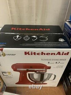 Kitchenaid Artisan Ksm150pser 5 Quart Tilt-head Stand Mixer Empire Red New