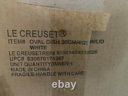 Le Creuset Heritage Stoneware 4 Quart Casserole Ovale, Blanc