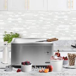 Machine à crème glacée roulée Whynter ICR-300SS en acier inoxydable, capacité de 0,5 quart, avec compresseur