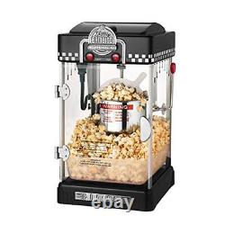 Machine à popcorn rétro nostalgique en acier inoxydable de 4 pintes pour cinéma maison