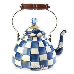 Mackenzie-childs Royal Check Émail Tea Kettle 3 Quart