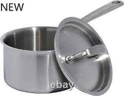 Made In Casserole - Casserole en Acier Inoxydable de 2 Quart avec Couvercle - Acier Inoxydable 5 Couches