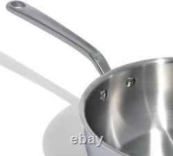 Made In Cookware Casserole en Acier Inoxydable de 3 Quart 5 Couches Acier Émaillé