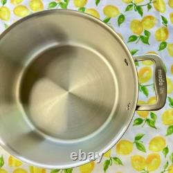Made In Cookware Marmite de 8 Quart en Acier Inoxydable 5 Ply Fabriquée en Italie