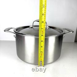 Made In Cookware Marmite en Acier Inoxydable 8 QT 5 Plis Enveloppée Avec Couvercle