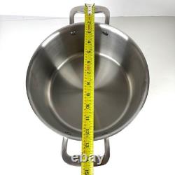 Made In Cookware Marmite en Acier Inoxydable 8 QT 5 Plis Enveloppée Avec Couvercle