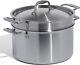 Made In Cookware Casserole En Acier Inoxydable De 8 Quart Avec Couvercle Et Insert à Pâtes