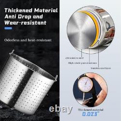 Marmite à fruits de mer Sedeke en acier inoxydable de 80 quarts avec couvercle, pour crabe, homard, crevette