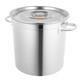 Marmite De 35l/30 Quart Avec Couvercle En Acier Inoxydable Grande Cuisine Soupe Cuisson Importante