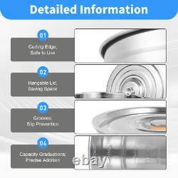 Marmite de 35L/30 Quart avec couvercle en acier inoxydable grande cuisine soupe cuisson importante