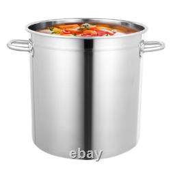 Marmite de 35L/30 Quart avec couvercle en acier inoxydable grande cuisine soupe cuisson importante
