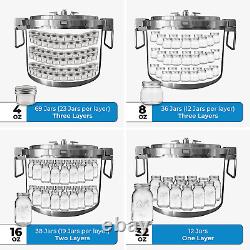 Marmite de Cuisson Sous Pression en Acier Inoxydable de 37 Quarts avec Pot de Conservation Extra Large et Support