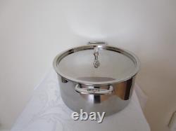 Marmite de cuisson grande All Clad avec couvercle en acier inoxydable 8 quart VGC