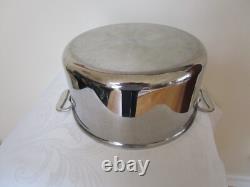 Marmite de cuisson grande All Clad avec couvercle en acier inoxydable 8 quart VGC