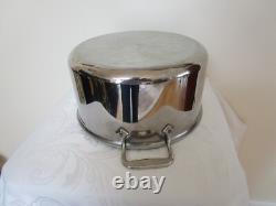 Marmite de cuisson grande All Clad avec couvercle en acier inoxydable 8 quart VGC
