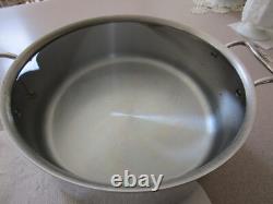 Marmite de cuisson grande All Clad avec couvercle en acier inoxydable 8 quart VGC
