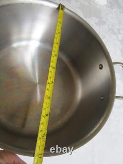 Marmite de cuisson grande All Clad avec couvercle en acier inoxydable 8 quart VGC