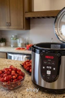 Marmite électrique de mise en conserve sous pression NESCO NPC-9 de 9,5 pintes, en acier inoxydable, commandes numériques
