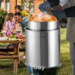 Marmite en Acier Inoxydable de 84 Quarts Grandes Casseroles Ustensiles de Cuisine Pot à Sauce