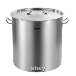 Marmite en acier inoxydable 84 QT 32 quarts avec panier et couvercle, marmite de cuisson robuste