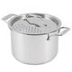 Marmite En Acier Inoxydable All-clad Simply Strain Avec Couvercle, 8 Quarts